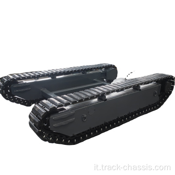 Chassis da pista di gomma in acciaio crawler 5t